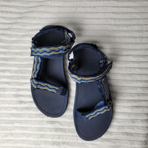 Teva Men’s Blue Sport Sandals Size 5 Strappy Outdoor Hiking Trail Water Gorpcore - Picture 7 of 12
